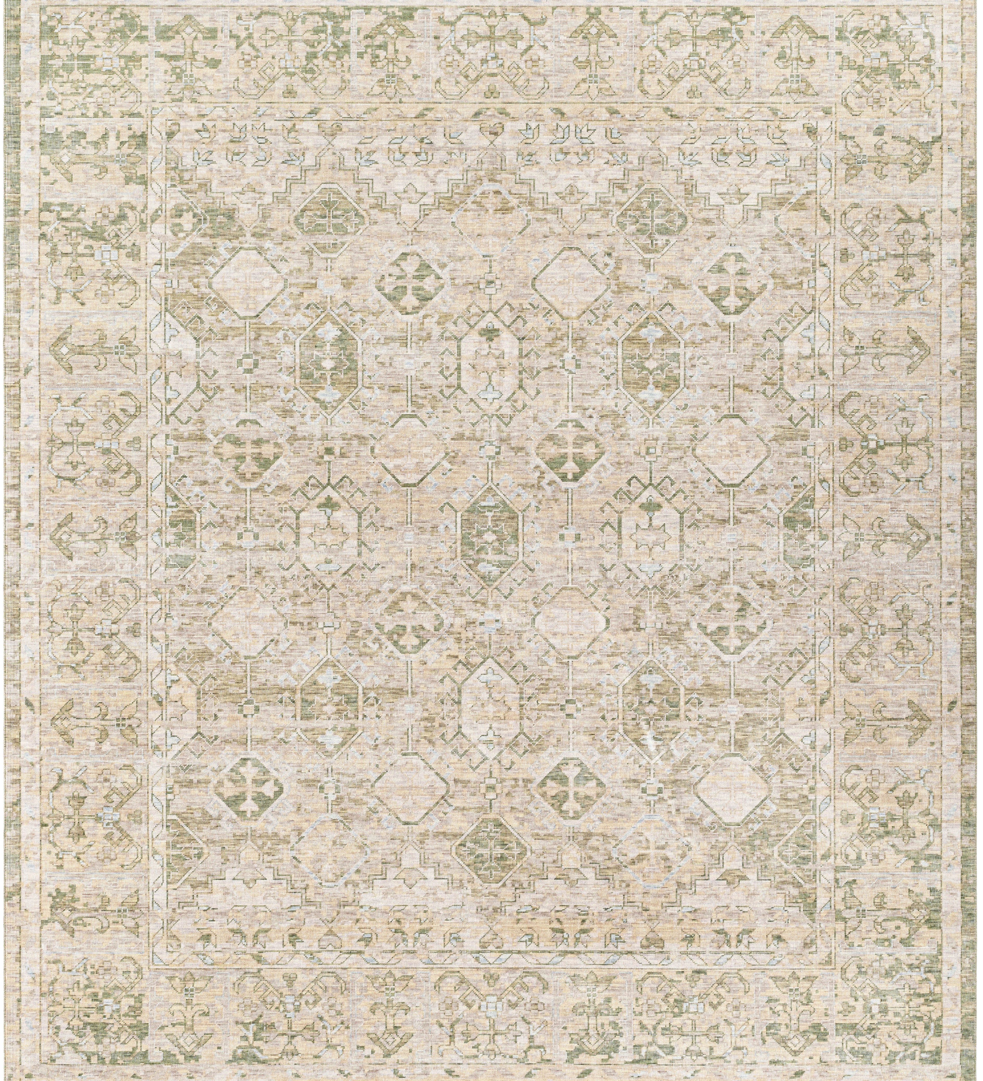Once Upon a Time Natural / Moss Rug RUGS - wool Surya