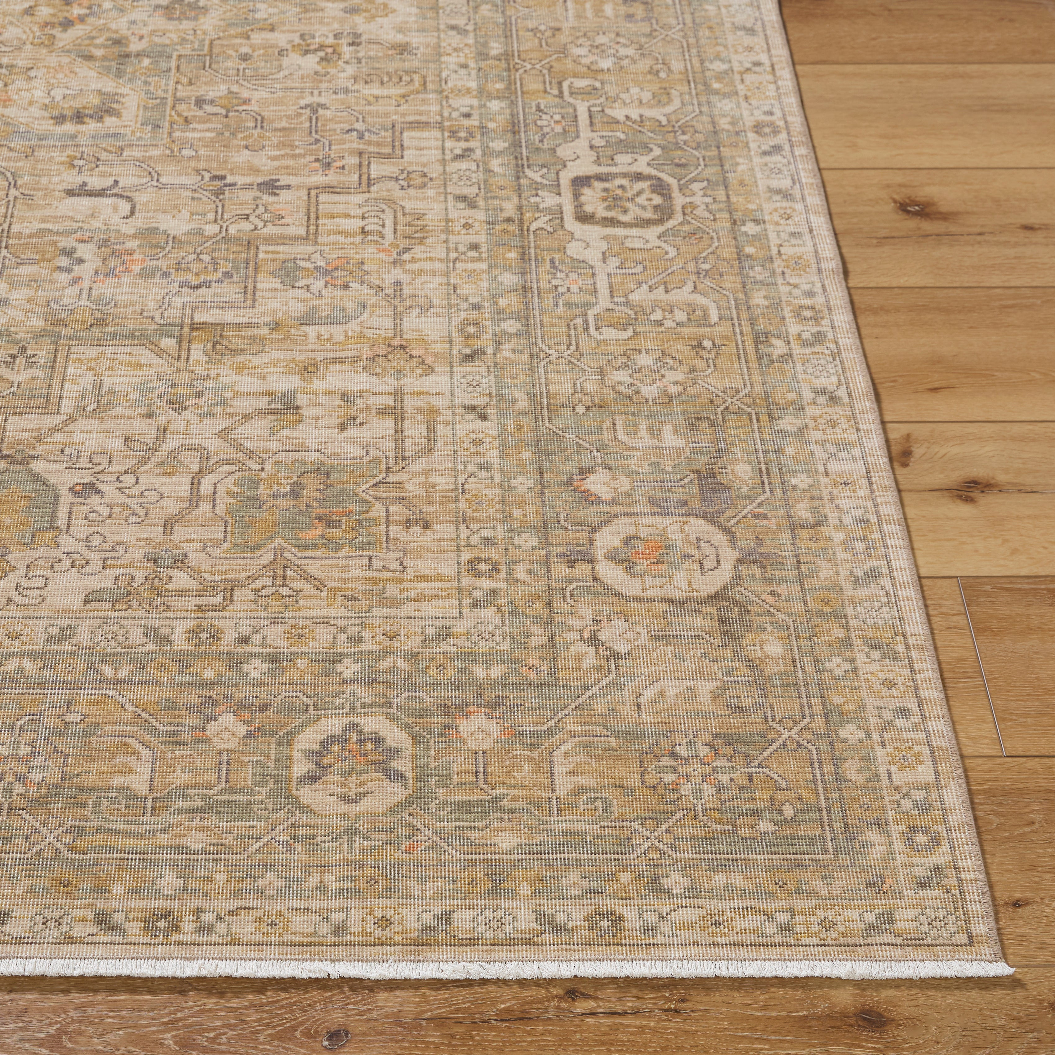 Once Upon a Time Straw / Sage Rug RUGS - wool Surya