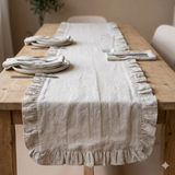 R&W made - Ruffle Table Runner