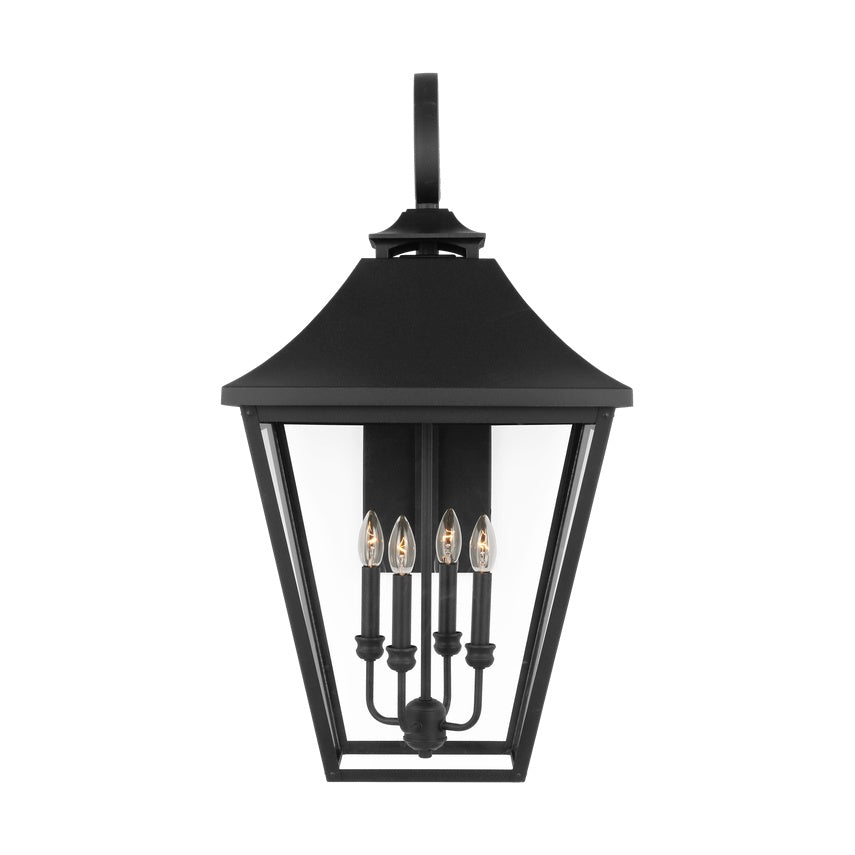 Galena Extra Large Lantern LIGHTING - outdoor fixture Visual Comfort - Studio Textured Black