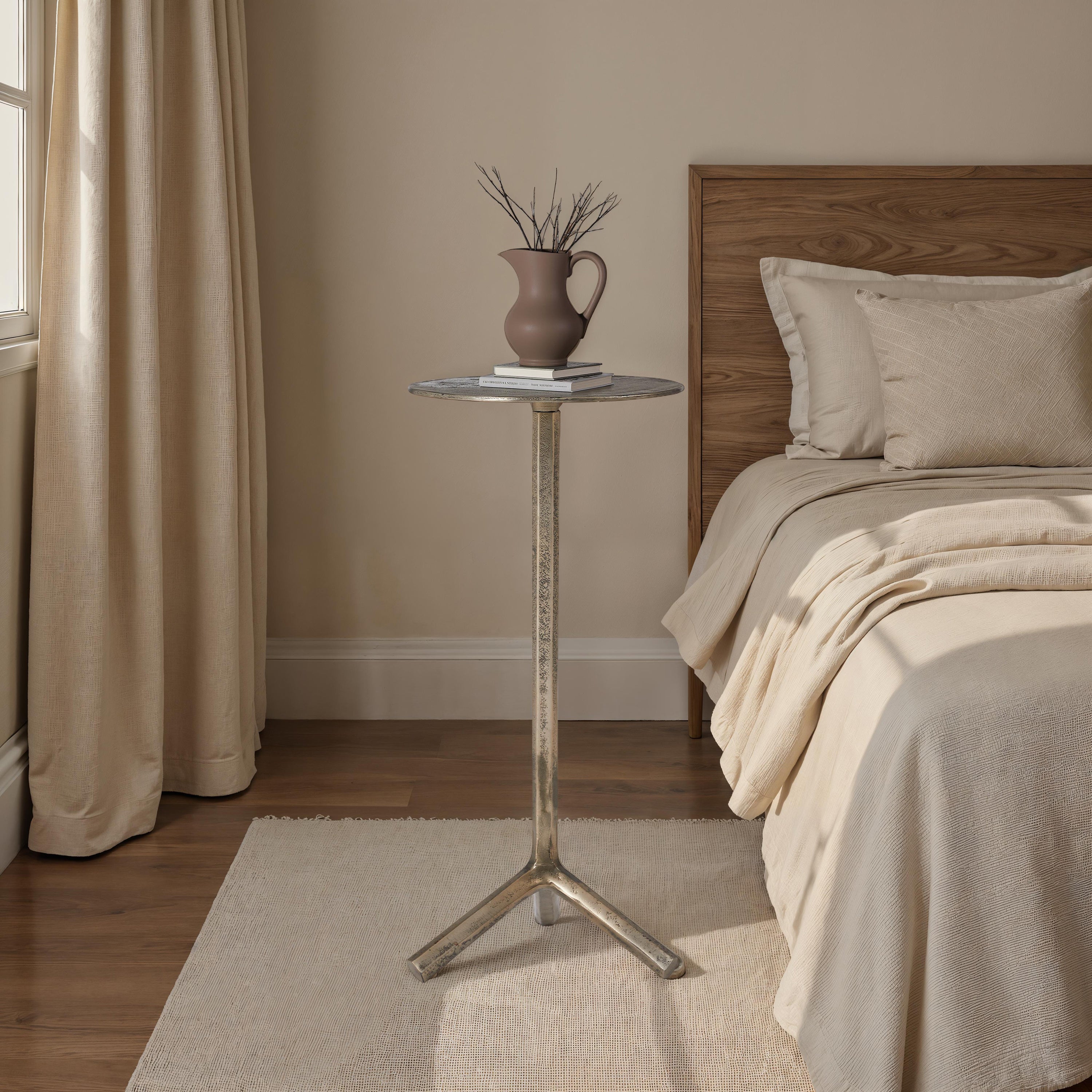 Zaira Side Table FURNITURE - side table Renwil