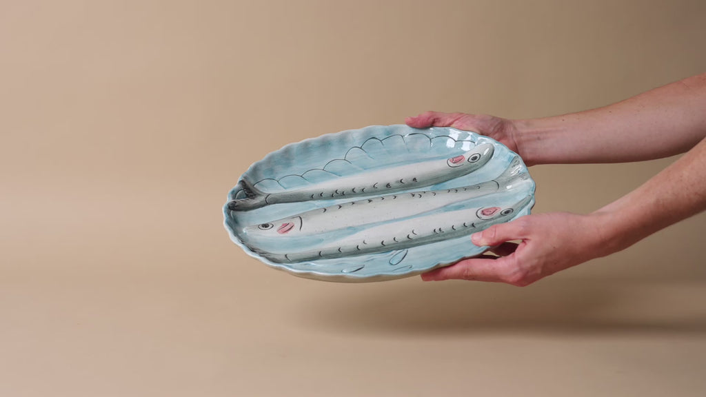 Stoneware Scallop Fisherman Dish - Rug & Weave