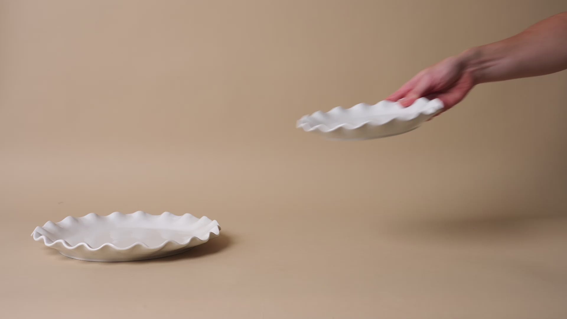 Organic Ruffle Edge Stoneware Dining Collection dinnerware Indaba