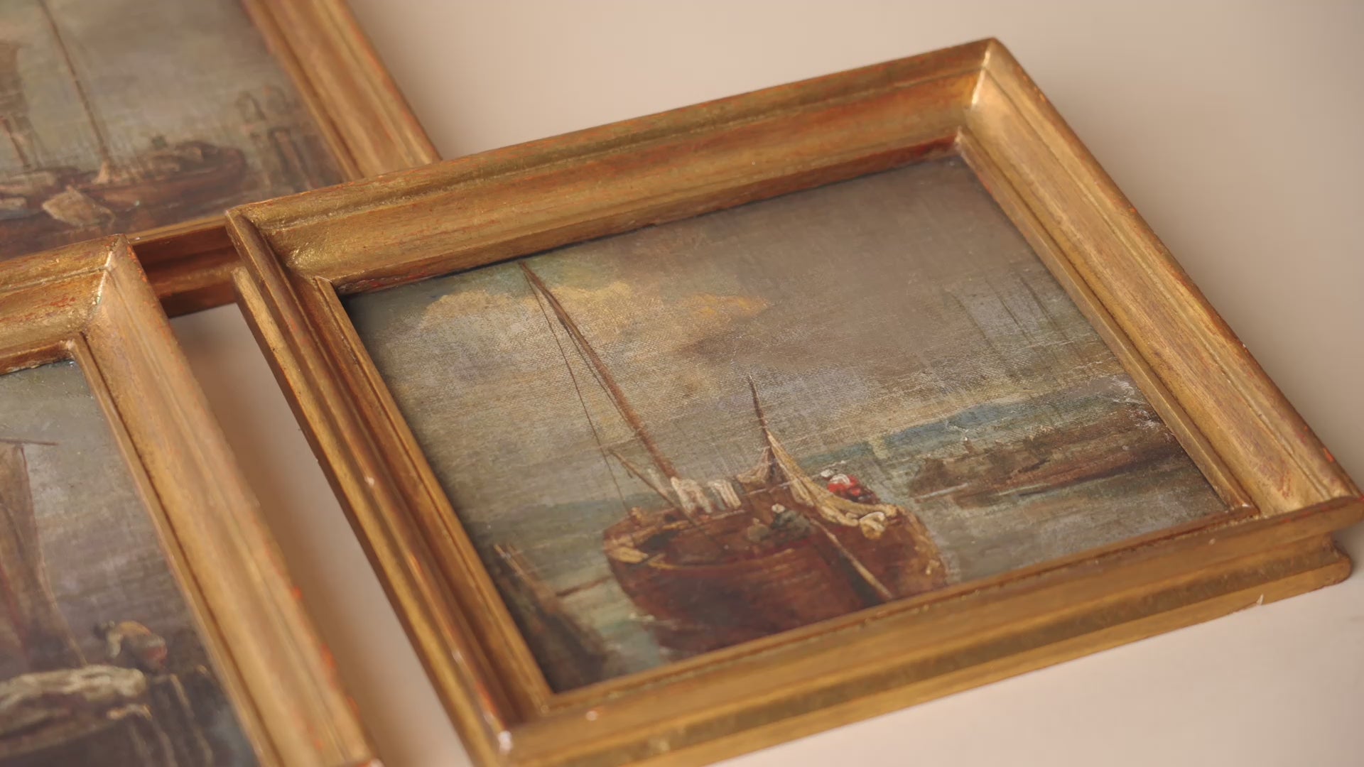 "Voyage No. 3" Framed Vintage Painting - Rug & Weave