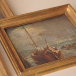 "Voyage No. 3" Framed Vintage Painting - Rug & Weave