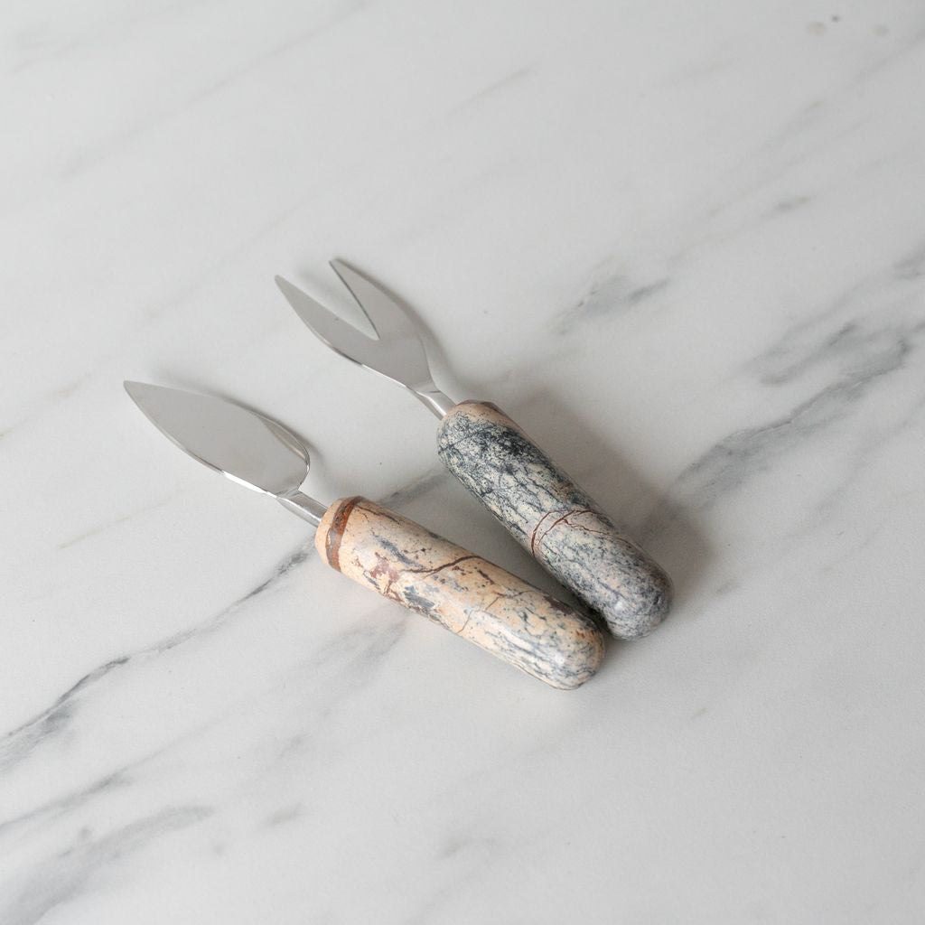 Marble Cheese Knife Set