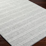 Rivaro Silver Hand Loomed Rug RUGS - wool Surya