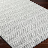 Rivaro Silver Hand Loomed Rug RUGS - wool Surya