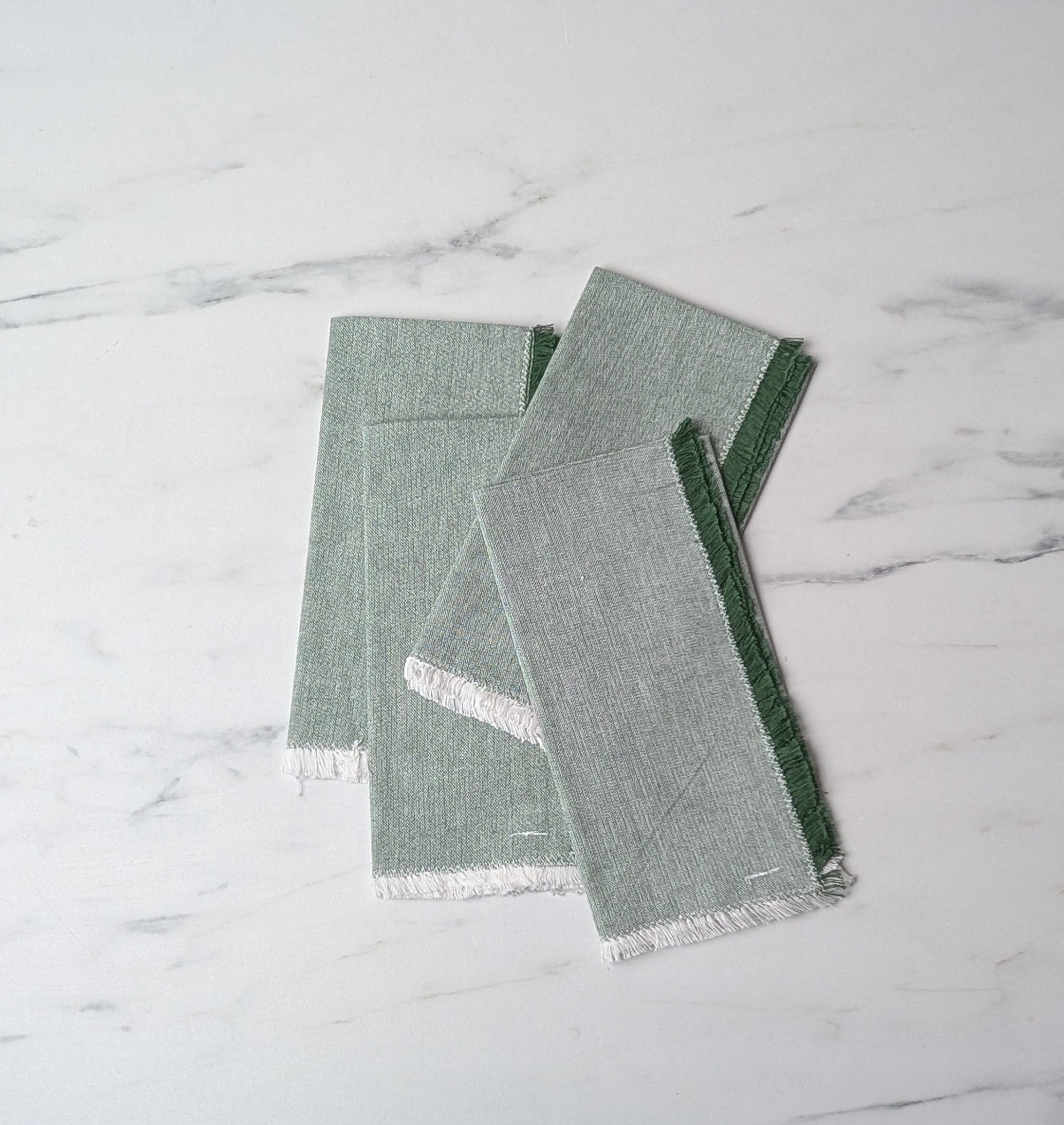 Holiday Chambray Napkin Set CHRISTMAS 2025 DANICA (Faire) Jade Green