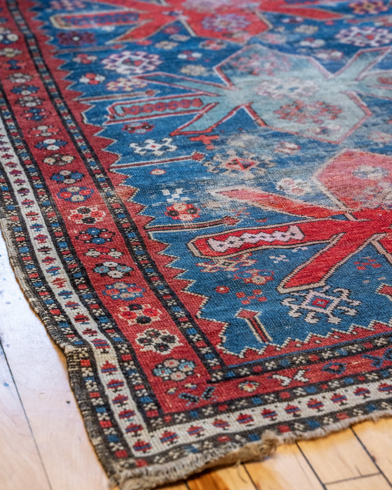 3'3 x 7'3 Antique Shirvan Kuba Rug RUGS - vintage Rug & Weave Rugs