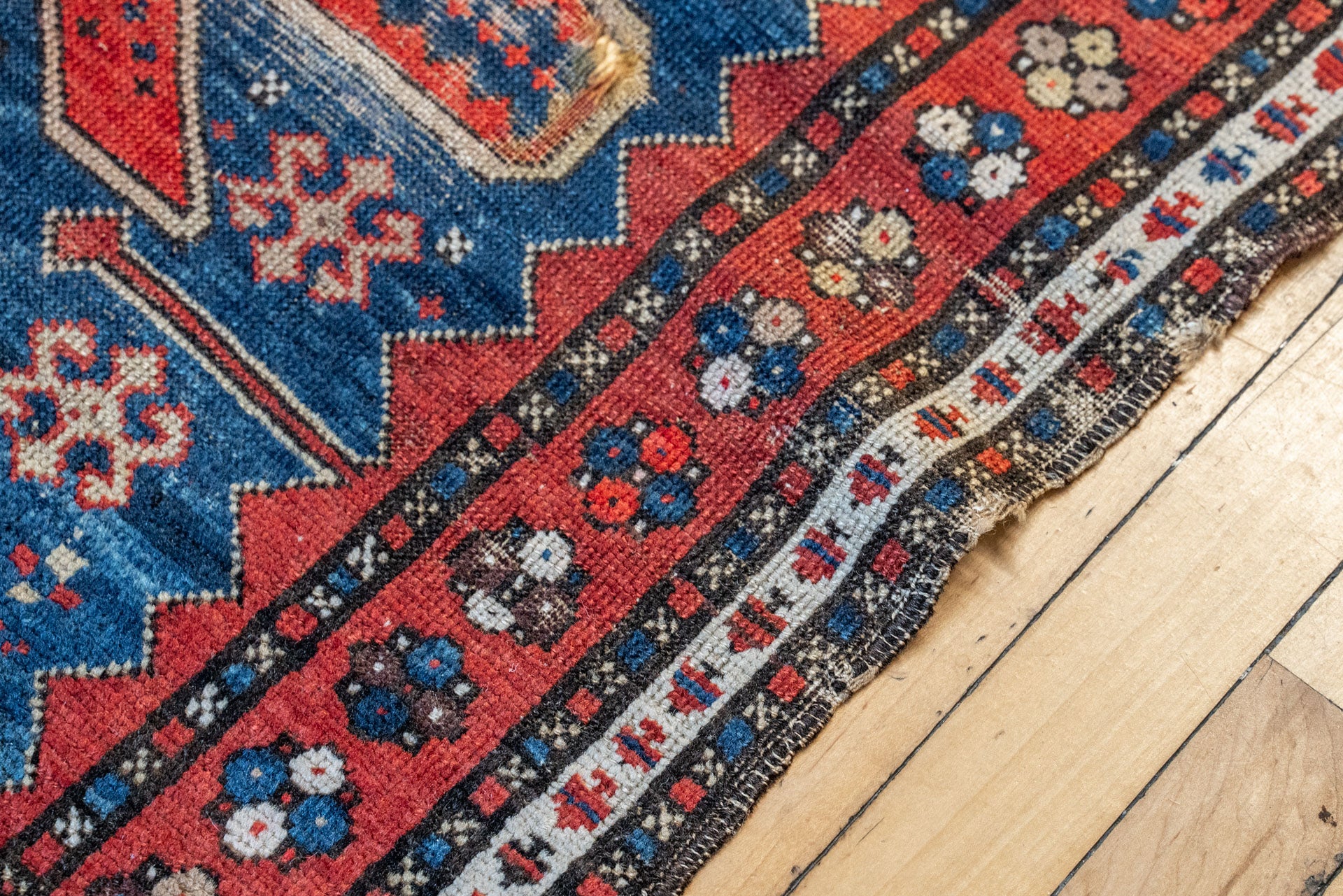 3'3 x 7'3 Antique Shirvan Kuba Rug - Rug & Weave