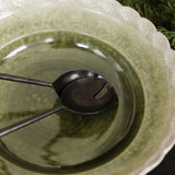 Scalloped Edge Stoneware Bowl