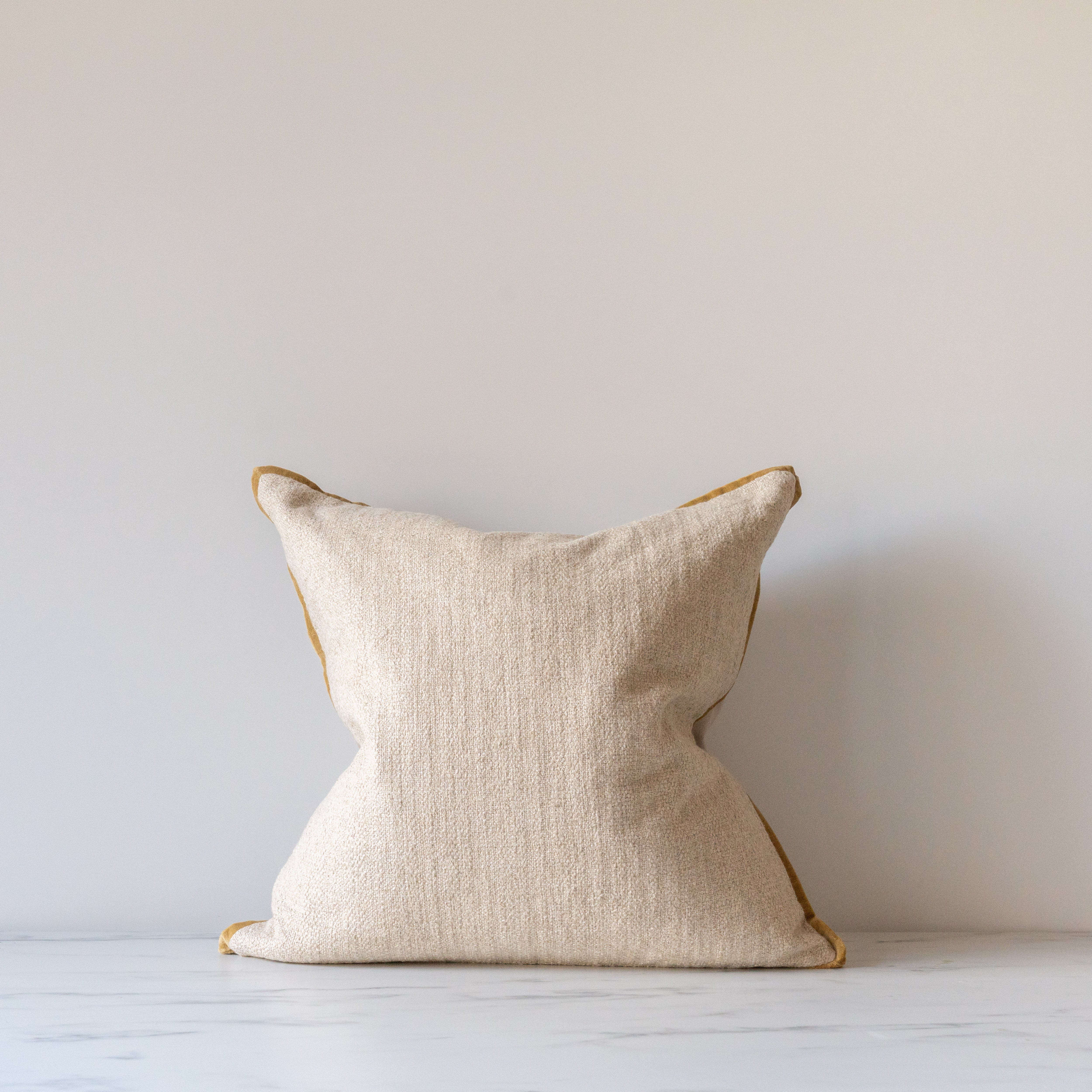 IN-STORE Amber Lewis x Loloi Aveline Ivory/Gold Pillow Cover 1 - PILLOWS - essentials - neutral Loloi