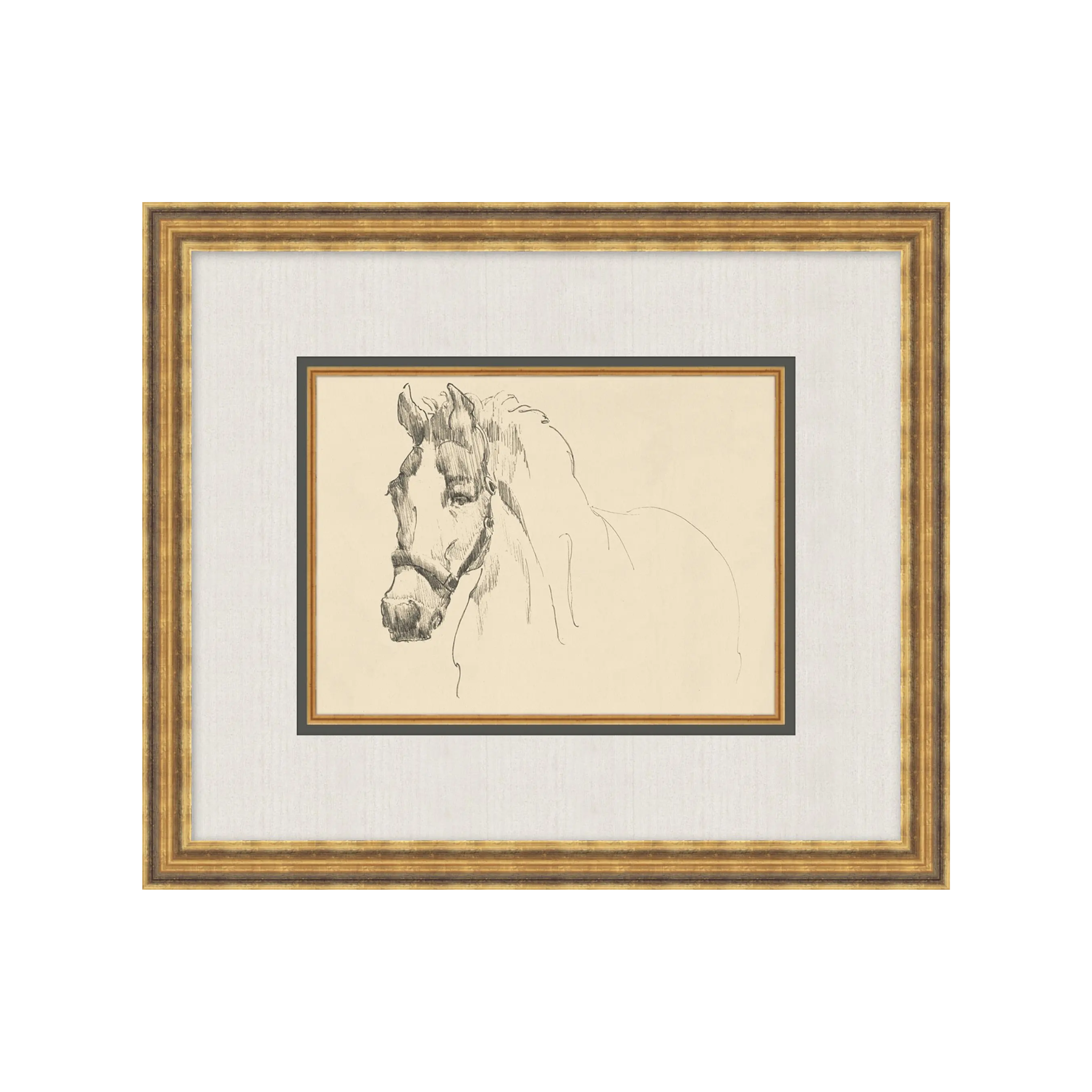 "Equine Sketch" Framed Art Print ARTWORK - framed art Wendover Art Group Equine Sketch IV