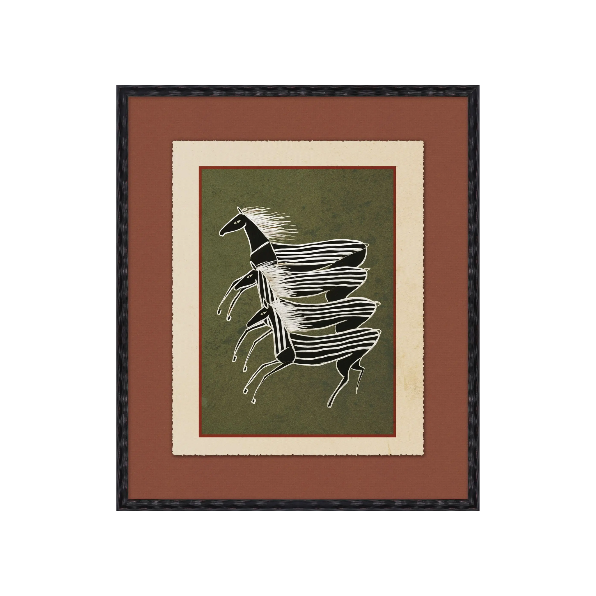"Striped" Framed Art Print ARTWORK - framed art Wendover Art Group Striped Horses