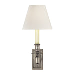French Single Library Sconce LIGHTING - sconce Visual Comfort - Signature Antique Nickel