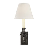 French Single Library Sconce LIGHTING - sconce Visual Comfort - Signature Bronze