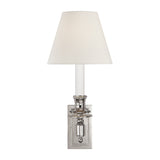 French Single Library Sconce LIGHTING - sconce Visual Comfort - Signature Polished Nickel