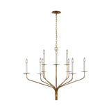 Belfair Large Two-Tier Chandelier LIGHTING - chandelier Visual Comfort Gilded Iron