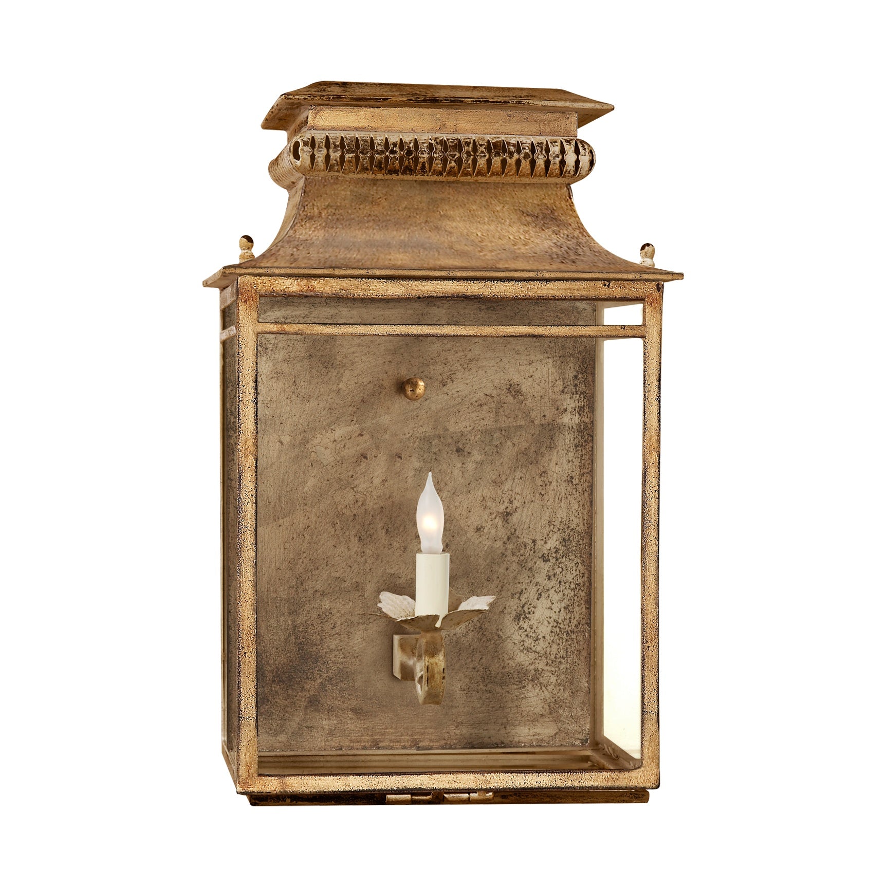 Flea Market Lantern Visual Comfort - Signature Gilded Iron