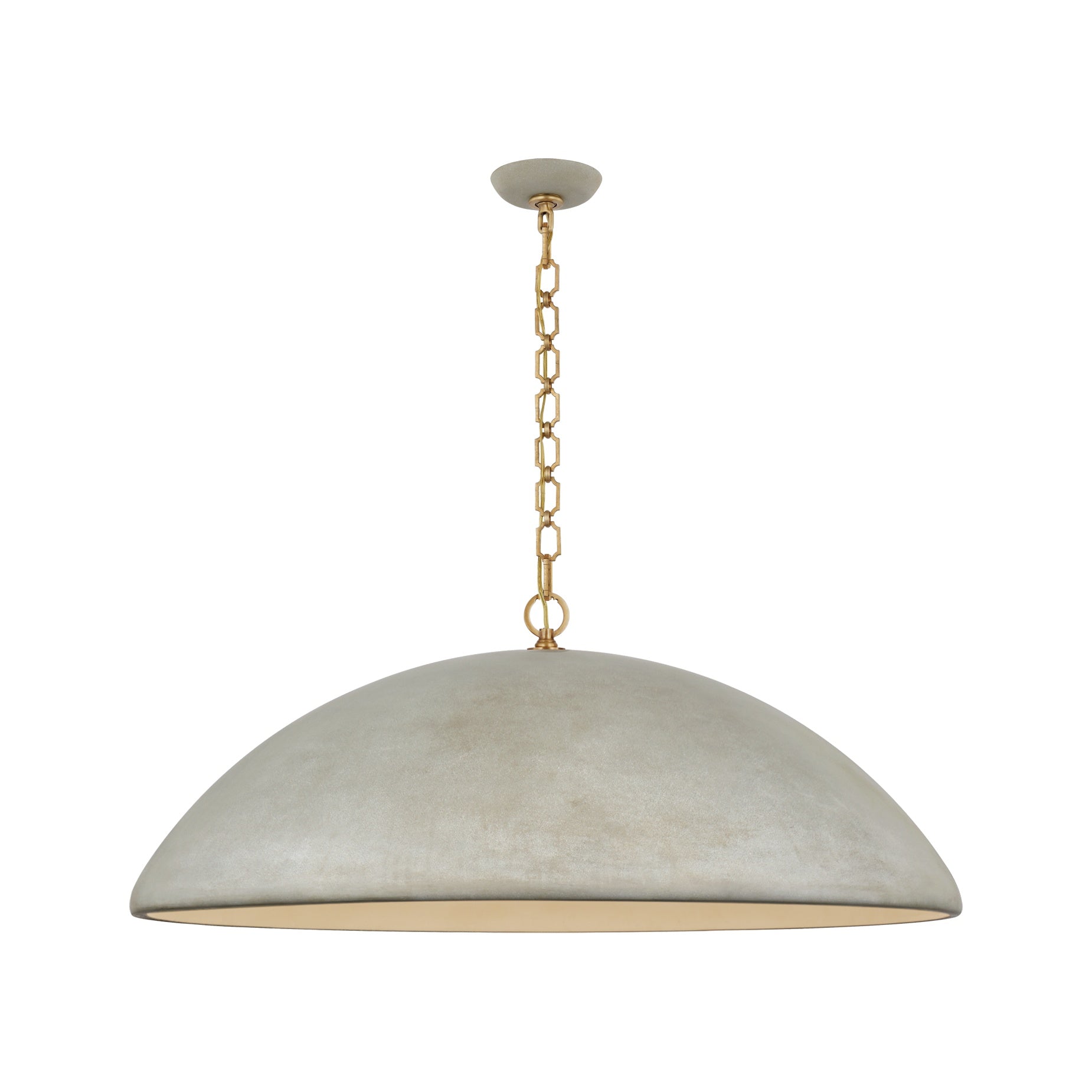 Elliot Oversized Pendant LIGHTING - pendant Visual Comfort - Signature Portland Gray
