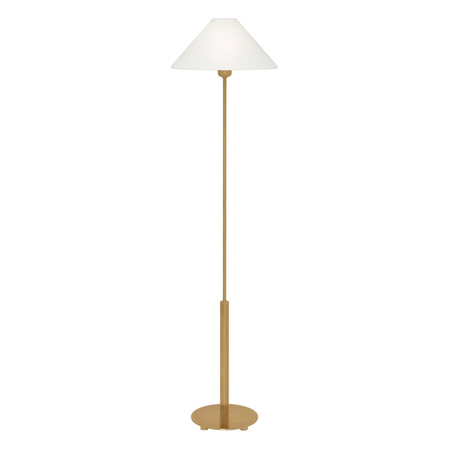 Hackney Floor Lamp LIGHTING - floor lamp Visual Comfort Hand-Rubbed Antique Brass