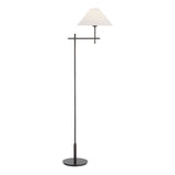 Hackney Cordless Bridge Arm Floor Lamp LIGHTING - floor lamp Visual Comfort Bronze