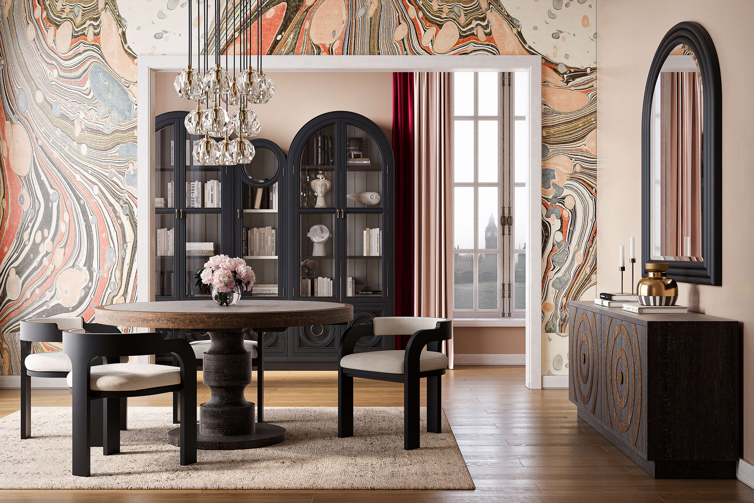 Beatrice 60" Round Dining Table FURNITURE - dining table Bramble