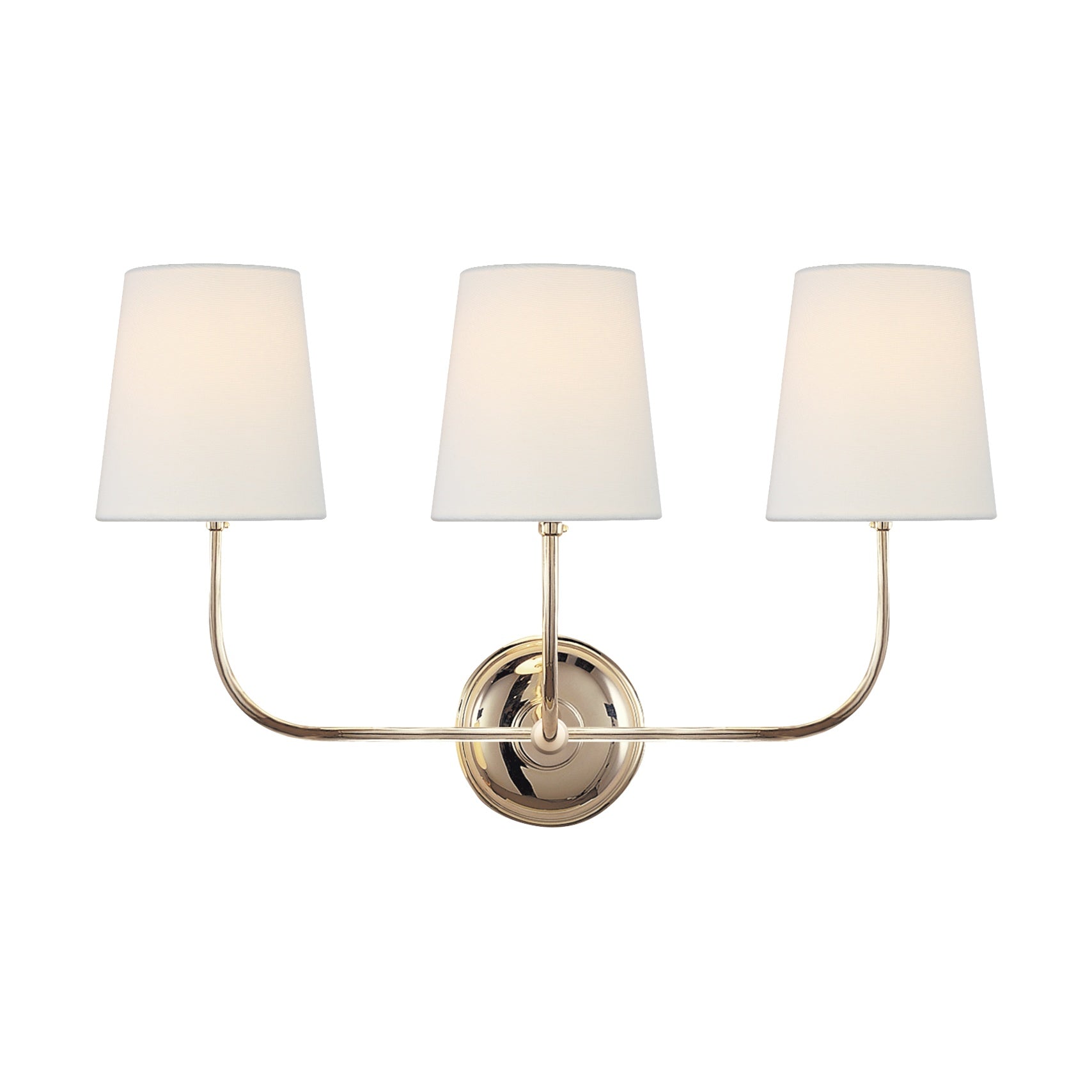 Vendome Triple Sconce LIGHTING - sconce Visual Comfort - Signature Polished Nickel
