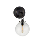 Katie Small Globe Sconce LIGHTING - sconce Visual Comfort Bronze Clear Glass