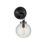 Katie Small Globe Sconce LIGHTING - sconce Visual Comfort Bronze Seeded Glass