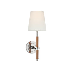 Polished Nickel and Natural Leather