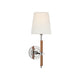 Polished Nickel and Natural Leather