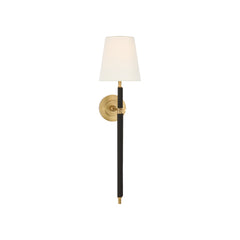 Hand-Rubbed Antique Brass and Chocolate Leather