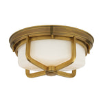Milton Large Flush Mount LIGHTING - flush mount Visual Comfort - Signature Hand-Rubbed Antique Brass