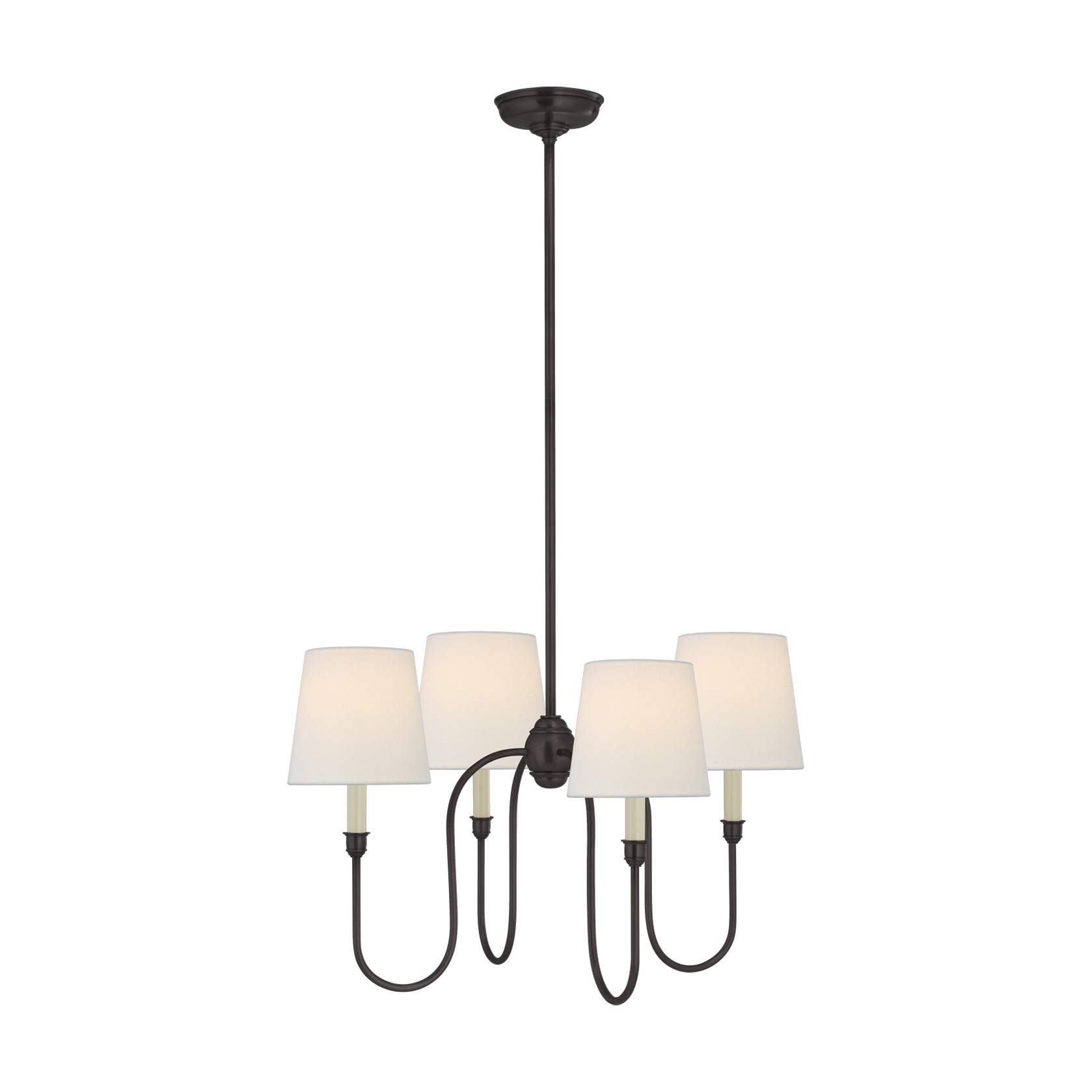 STORE FIXTURE - Vendome Small Chandelier - Bronze LIGHTING - store fixture Visual Comfort