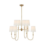 Vendome Large Chandelier LIGHTING - chandelier Visual Comfort - Signature Hand-Rubbed Antique Brass