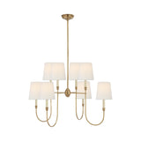 Vendome Large Chandelier LIGHTING - chandelier Visual Comfort - Signature Hand-Rubbed Antique Brass