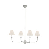 Piaf Large Chandelier LIGHTING - chandelier Visual Comfort - Signature Plaster White