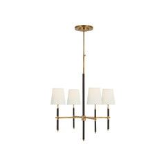 Hand-Rubbed Antique Brass and Chocolate Leather