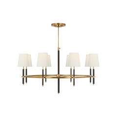 Hand-Rubbed Antique Brass and Chocolate Leather