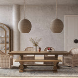 Trestle Dining Bench FURNITURE - benches Bramble