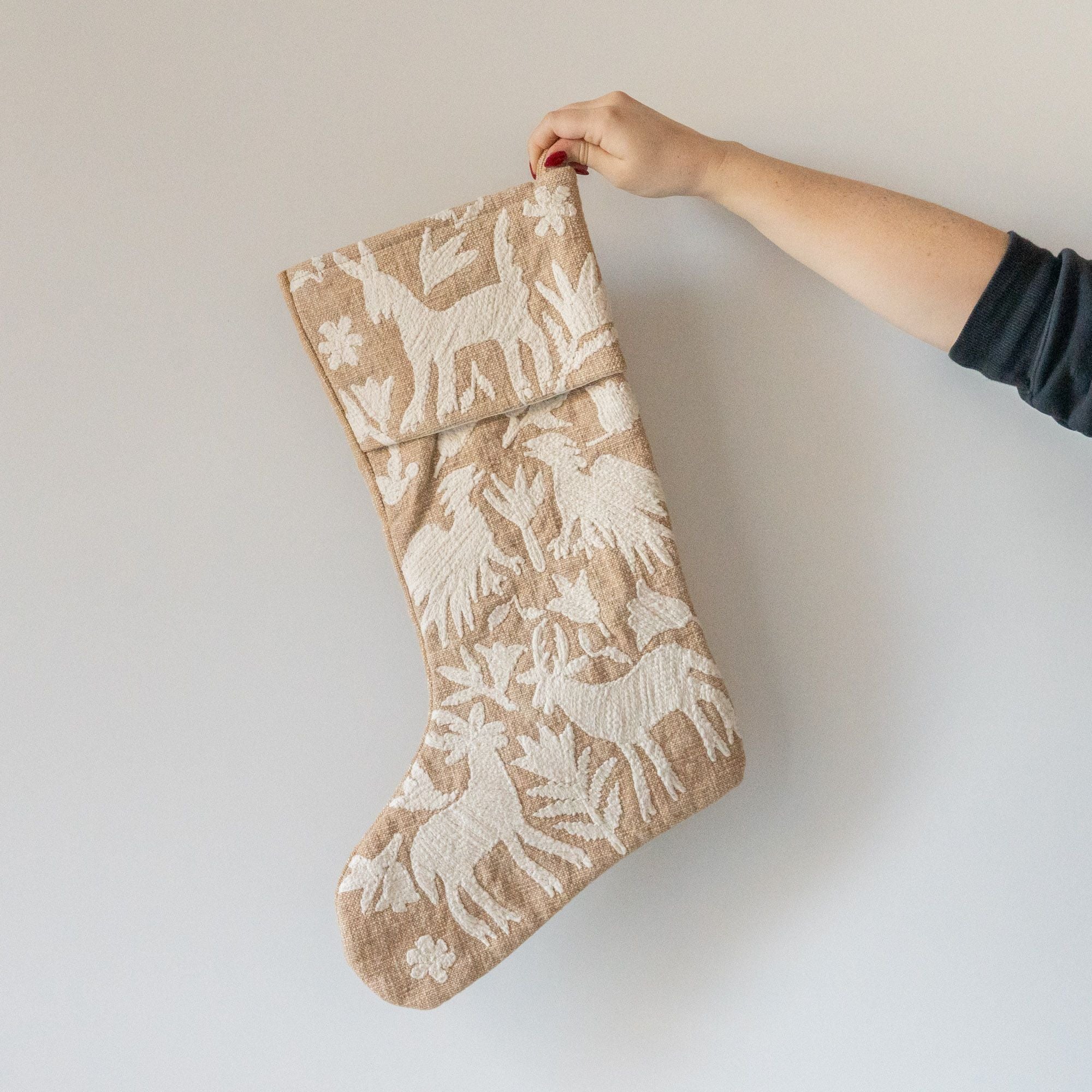 Nutmeg Linen Stocking - Rug & Weave