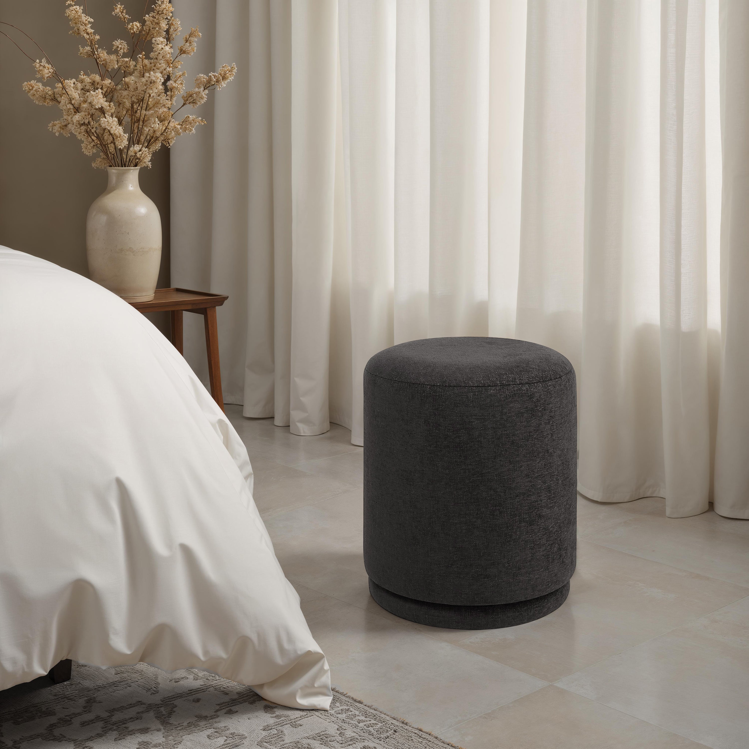 Hevetta Stool FURNITURE - ottoman Renwil