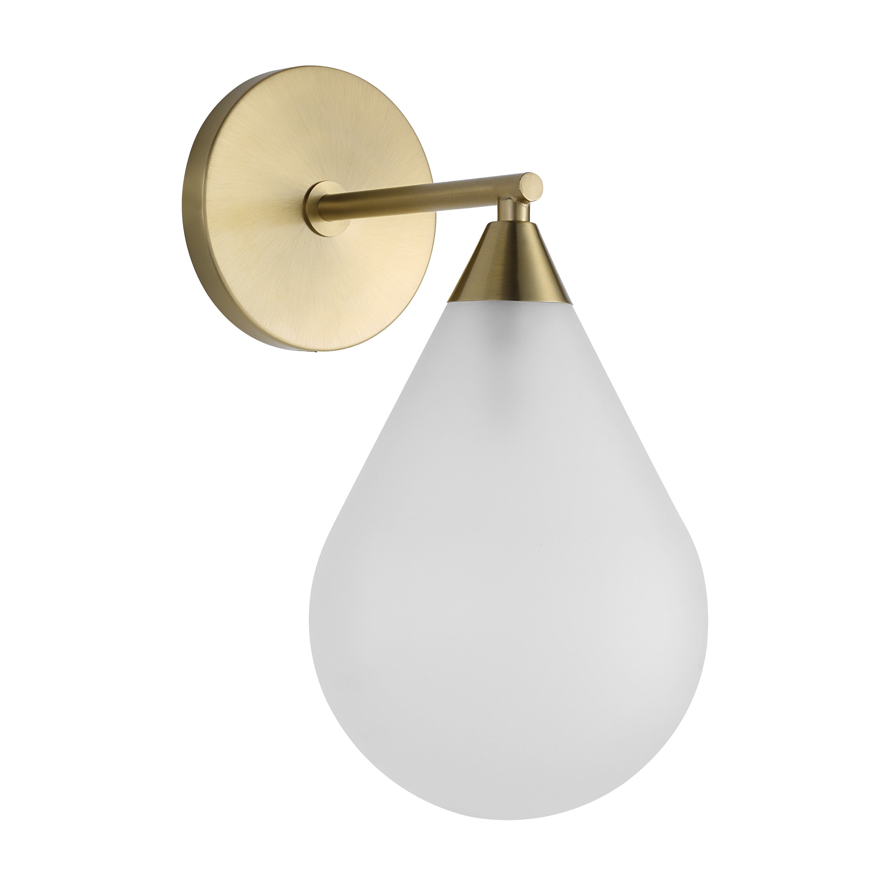 Lume Wall Sconce, Burnished Brass