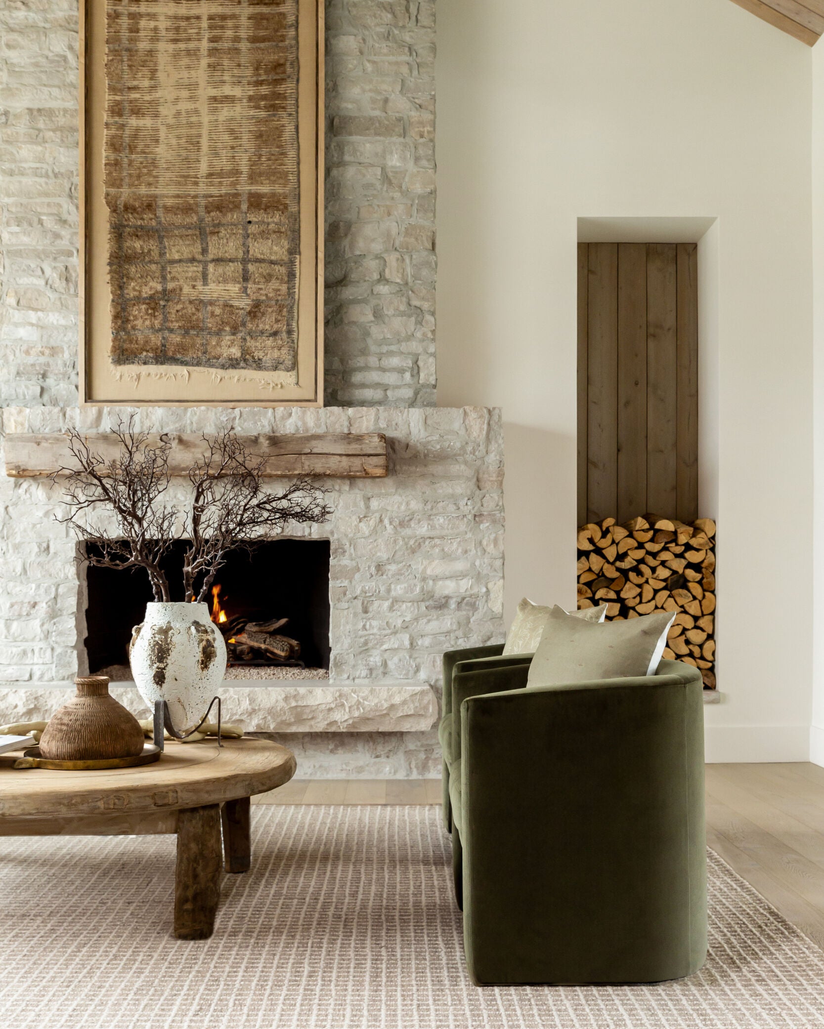Andy Natural Gridwork Rug RUGS - wool Surya