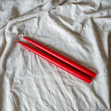 Holiday Classic 12" Taper Candles CHRISTMAS 2025 Old Country Design (ShopZio) Red