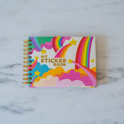 Hardcover Rainbow Sticker Book - Rug & Weave