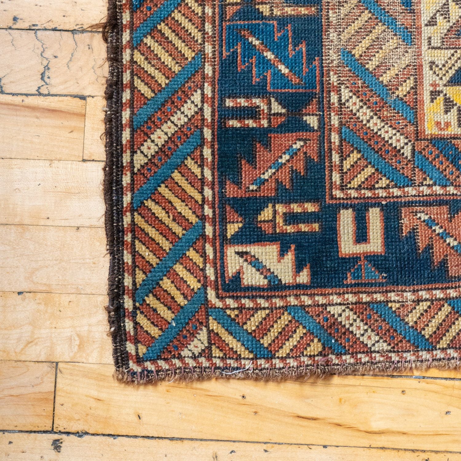 3'4" x 4'11" Antique Caucasian Rug RUGS - vintage Rug & Weave Rugs