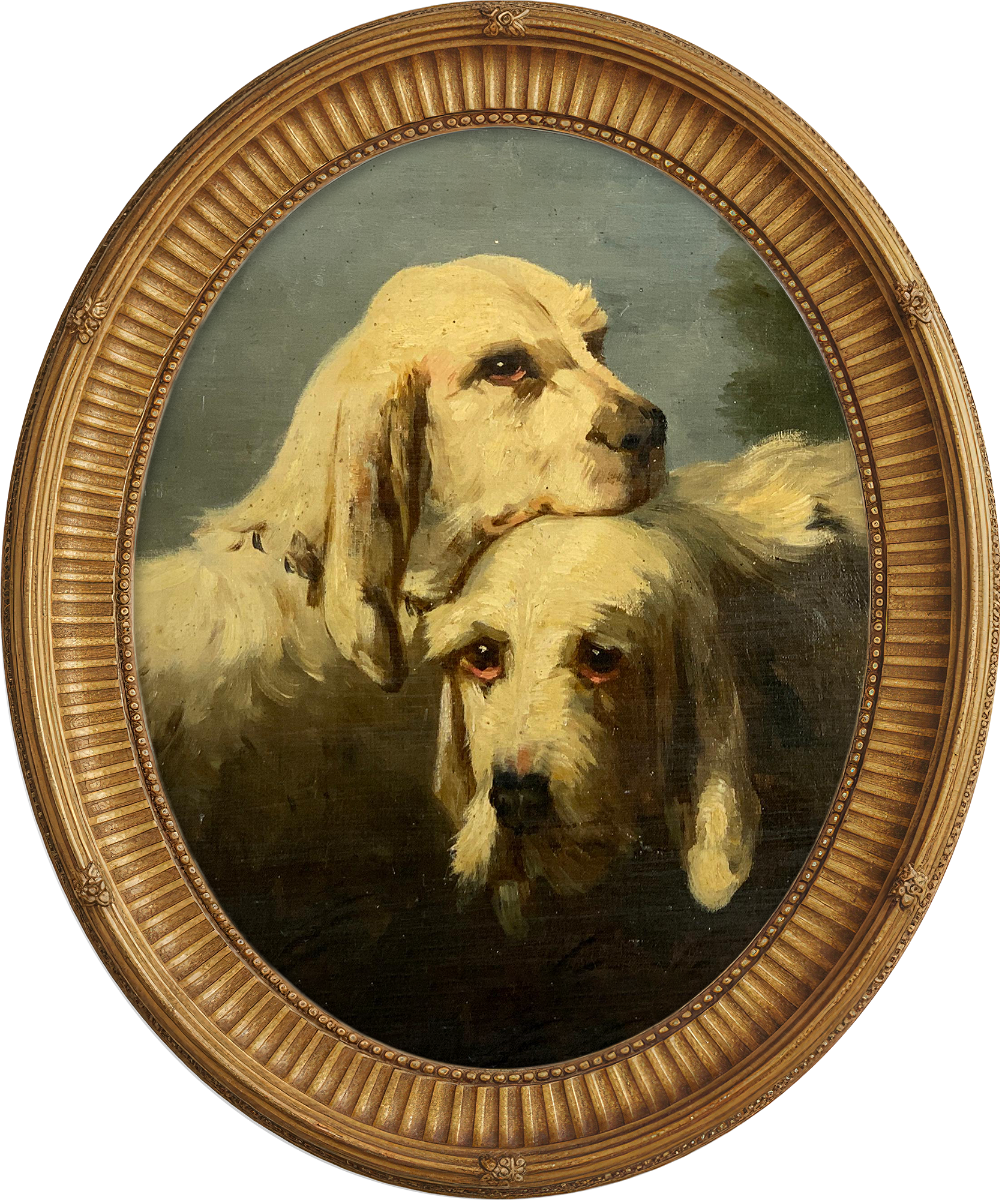 "Two Pups" Framed Art ARTWORK - framed art Wendover Art Group